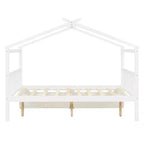 Lit de maison en bois moderne pleine grandeur Luxystar avec 2 tiroirs et têtes de lit