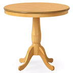 Costway Table de salle à manger ronde à piedestal 32", table haute, cuisine salle à manger