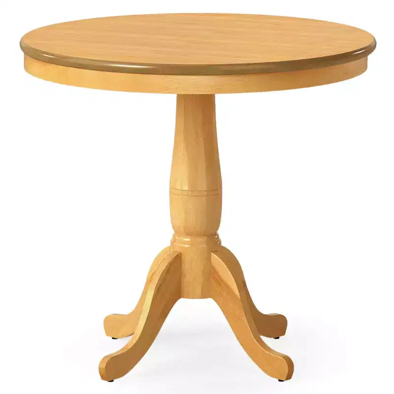 Costway Table de salle à manger ronde à piedestal 32", table haute, cuisine salle à manger