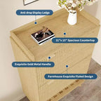 Meuble à chaussures étroit Acekool 2 tiroirs basculants en noyer avec tiroir et étagère ouverte pour entrée, couloir et salon