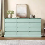 Commode 9/12 tiroirs pour chambre à coucher, commode à tiroirs profonds, grande commode pour placard avec plateau large, commode en bois