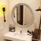 GDFStudio Valemont 23,6 Miroir mural rond orné à cadre vieilli