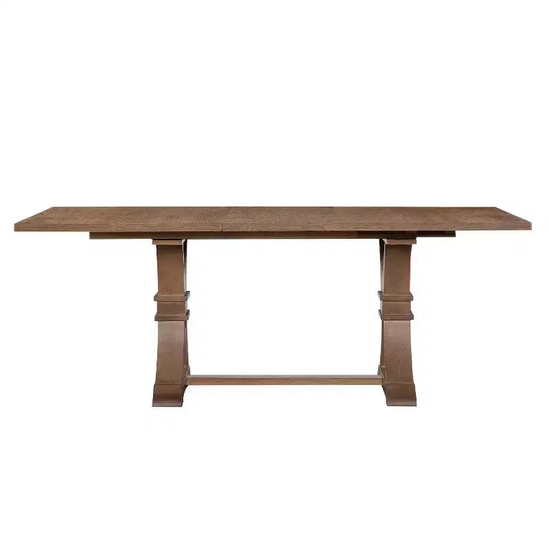 Ensemble de salle à manger contemporain Christopher Knight Home Elio 9 pièces en hévéa rembourré avec table à manger extensible