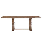 Ensemble de salle à manger contemporain Christopher Knight Home Elio 9 pièces en hévéa rembourré avec table à manger extensible