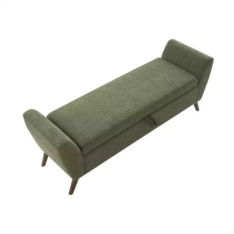 Banc de rangement capitonné GDFStudio Rupert Modern de 152 cm avec compartiment caché