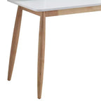 Bureau d'écriture en bois GDFStudio Nadia de style moderne du milieu du siècle avec huche et étagères ouvertes