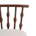 Tabourets de bar ModernLuxe (lot de 2/4), tabourets de comptoir à dossier en fuseau de style Mid-Century avec siège rembourré, tabourets de cuisine modernes pour îlot central