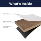 Plateau de table Flash Furniture Acadia avec technologie HPL TopGuard et base de hauteur de table