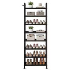 Étagère à chaussures étroite à 8 niveaux, meuble de rangement vertical en métal pour 18 à 24 paires, support à chaussures fin pour placard, entrée, petits espaces, noir