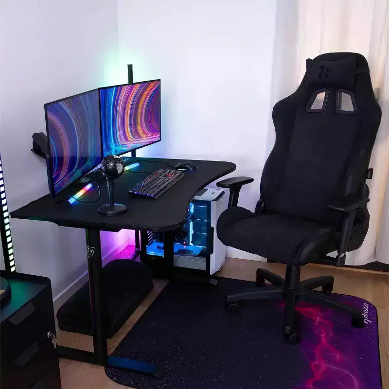Bureau de jeu incurvé compact Arozzi Arena