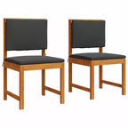 vidaXL Outdoor Sofa Set Solid Acacia Wood and Polyester Natural