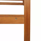vidaXL Salon de jardin en acacia massif et polyester Naturel