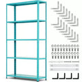 Heavy Duty 5-Tier Adjustable Metal Shelving Unit, 68H x 35W x 12D Steel Storage Rack, 500 lbs Capacity for Garage, Pantry, Kitchen, Closet