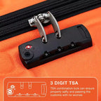 Bagage rigide extensible de 24 pouces - Valise légère en ABS avec roulettes multidirectionnelles et serrure TSA, approuvée par les compagnies aériennes