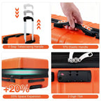 Bagage rigide extensible de 24 pouces - Valise légère en ABS avec roulettes multidirectionnelles et serrure TSA, approuvée par les compagnies aériennes