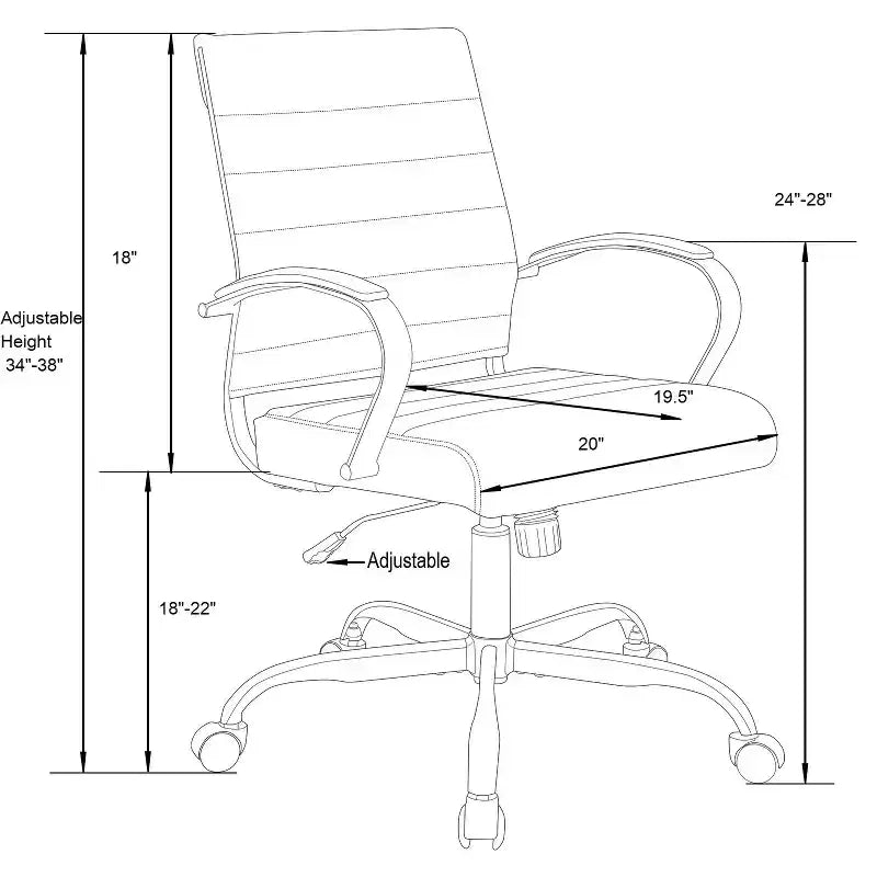 Fauteuils de bureau ergonomiques HomeStock