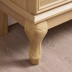 MAYEERTY Meuble de salle de bain en MDF étanche avec découpe pour lavabo et 2 tiroirs à fermeture douce