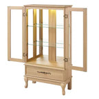 MAYEERTY Meuble de salle de bain en MDF étanche avec découpe pour lavabo et 2 tiroirs à fermeture douce