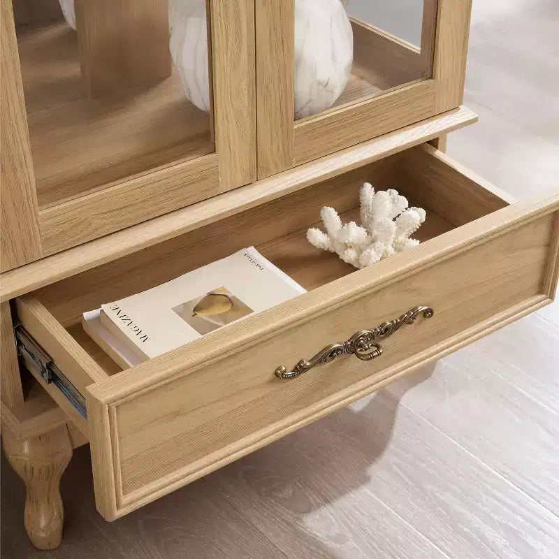 MAYEERTY Meuble de salle de bain en MDF étanche avec découpe pour lavabo et 2 tiroirs à fermeture douce