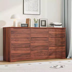 Commode en bois à 9 tiroirs, longue commode de rangement, commode moderne, pour chambre à coucher, salon