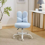 Karl Home | Fauteuil pivotant Bunny Ear Teddy en tissu avec accent réglable Chaise de bureau