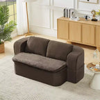 Canapé-lit convertible, futon pliable avec 2 coussins de dossier pour salon, aucun assemblage requis - ModernLuxe