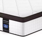 Matelas hybride Kescas Premium 8 pouces, fermeté moyenne - Compatible avec lit plateforme, sommier tapissier ou base à lattes