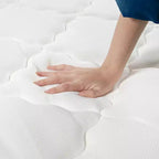 Matelas hybride Kescas Premium 8 pouces, fermeté moyenne - Compatible avec lit plateforme, sommier tapissier ou base à lattes