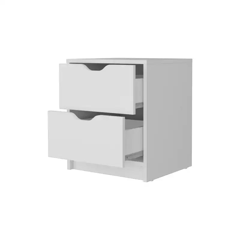 Dillon 2 tables de chevet élégantes et fonctionnelles à 2 tiroirs pour chambre à coucher et salon