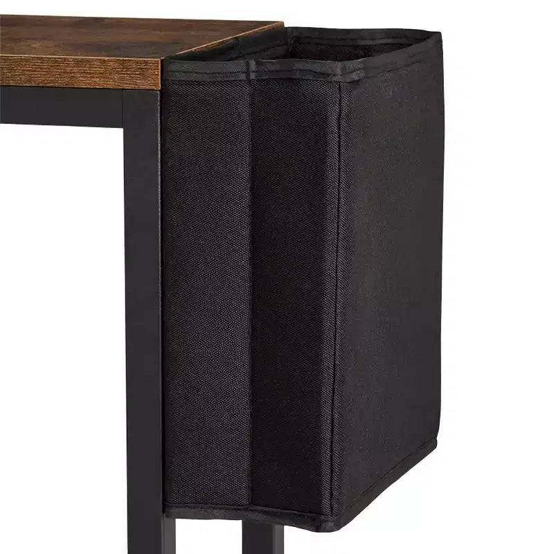 La table console étroite Lakeside Collection à 2 niveaux avec pochette latérale -