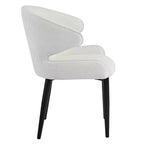 Chaises de salle à manger rembourrées modernes Nellie GDFStudio avec dossier incurvé