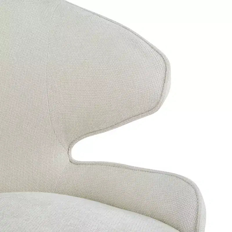 Chaises de salle à manger rembourrées modernes Nellie GDFStudio avec dossier incurvé