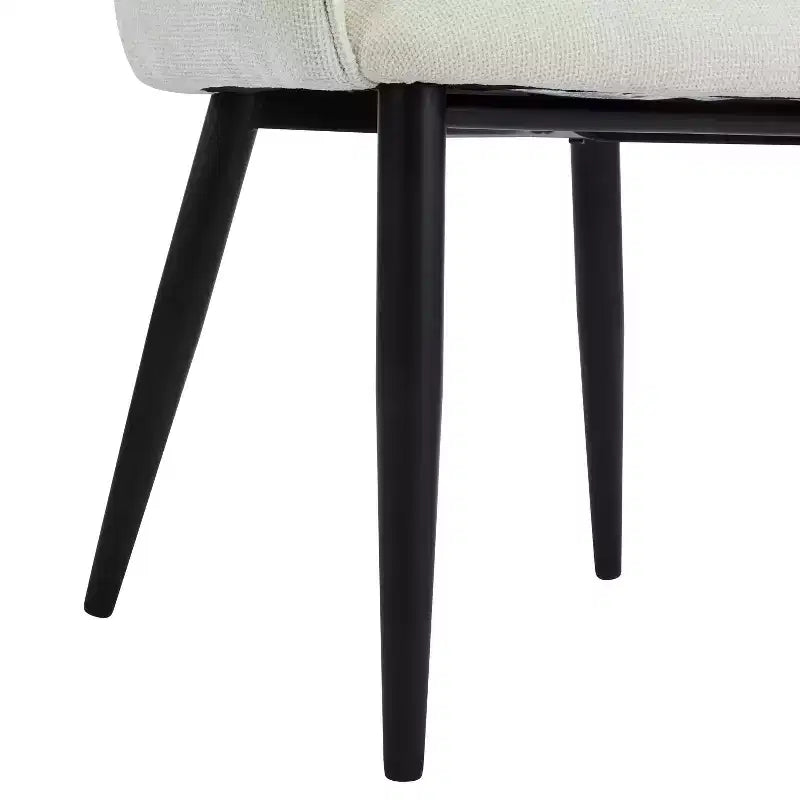 Chaises de salle à manger rembourrées modernes Nellie GDFStudio avec dossier incurvé