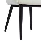 Chaises de salle à manger rembourrées modernes Nellie GDFStudio avec dossier incurvé