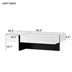 Table basse rectangulaire pour salon