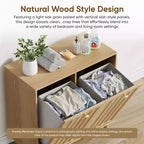 Meuble de salle de bain GDFStudio Simone moderne 70 cm en bois avec panier à linge amovible