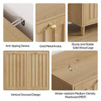 Meuble de salle de bain GDFStudio Simone moderne 70 cm en bois avec panier à linge amovible