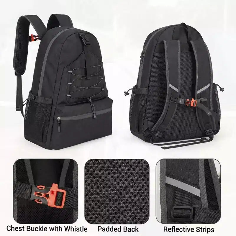 Sac à dos de tennis avec compartiment rembourré pour raquette et sac à chaussures ventilé, sac de sport léger pour raquette de Pickleball et de Badminton
