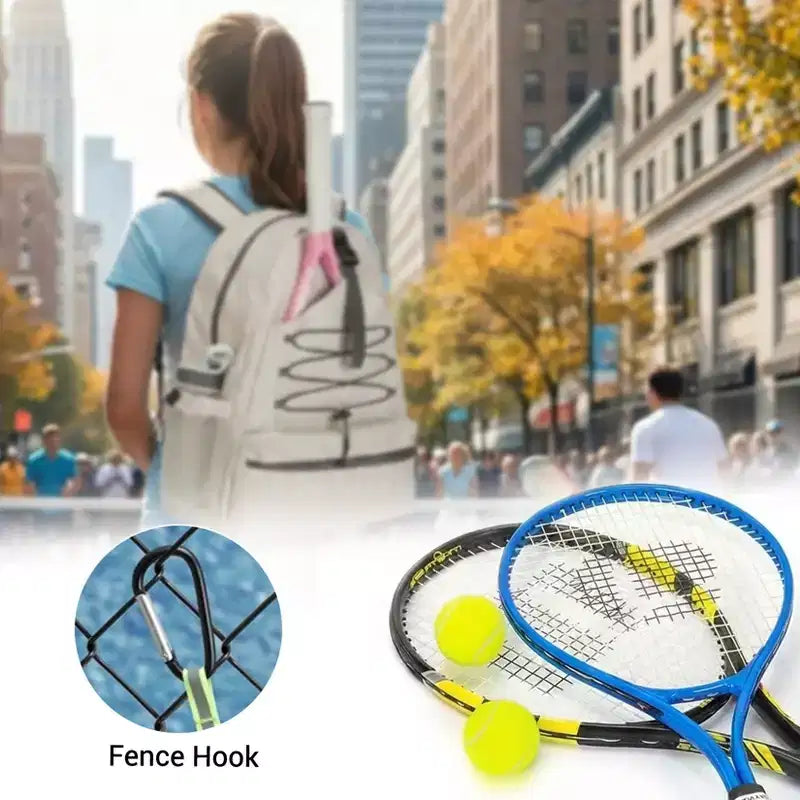 Sac à dos de tennis avec compartiment rembourré pour raquette et sac à chaussures ventilé, sac de sport léger pour raquette de Pickleball et de Badminton
