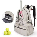 Tennis Backpack with Padded Racket Compartment & Ventilated Shoe Bag Lightweight Racket Sports Bag for Pickleball Badminton