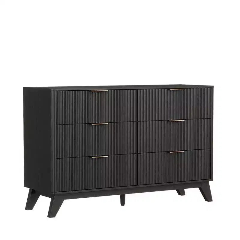 Commode Karl Home de 47 po avec double rangée de 6 tiroirs