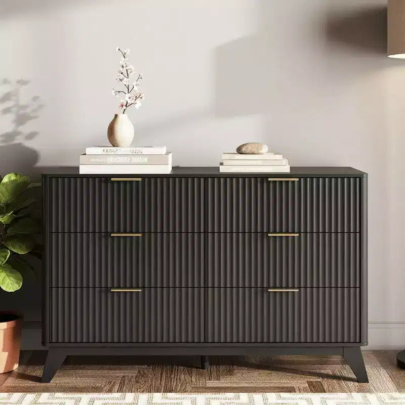 Commode Karl Home de 47 po avec double rangée de 6 tiroirs