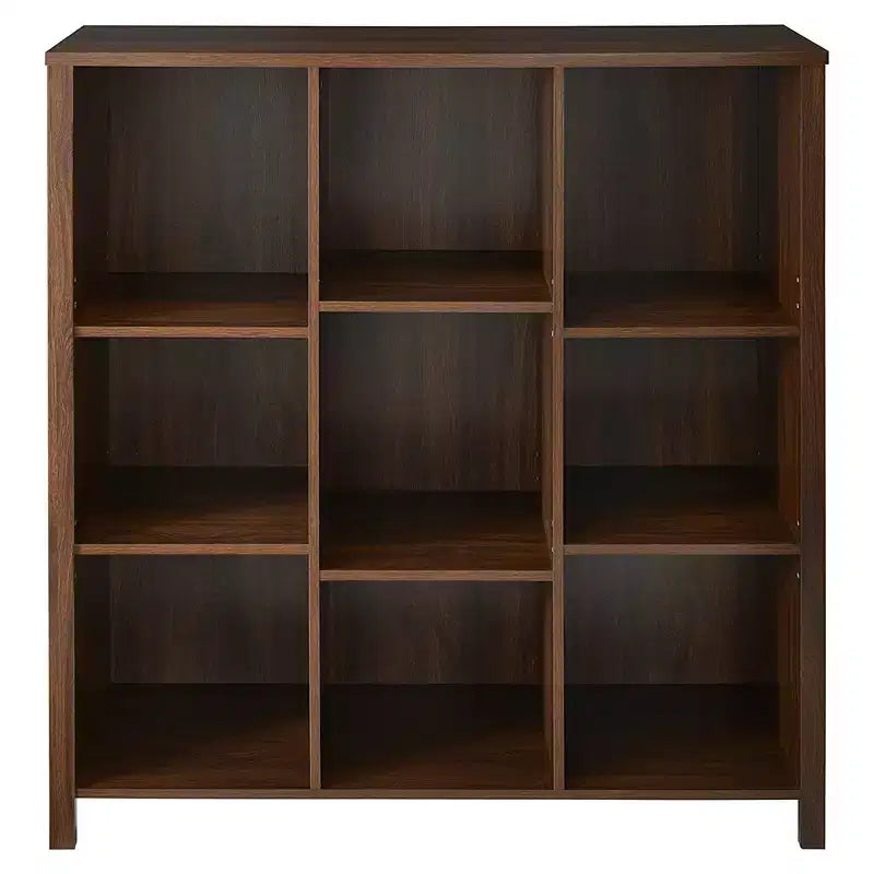 Meuble de rangement à 9 casiers réglable en bois ClosetMaid, bibliothèque de rangement pour chambre à coucher, organisateur de maison, châtaignier foncé