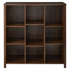 Meuble de rangement à 9 casiers réglable en bois ClosetMaid, bibliothèque de rangement pour chambre à coucher, organisateur de maison, châtaignier foncé