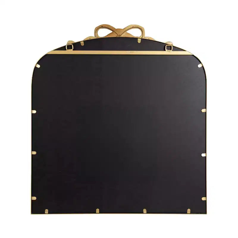 Miroir arqué avec ruban Arendahl de Kate and Laurel, doré, 28x30