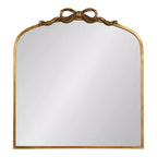 Miroir arqué avec ruban Arendahl de Kate and Laurel, doré, 28x30