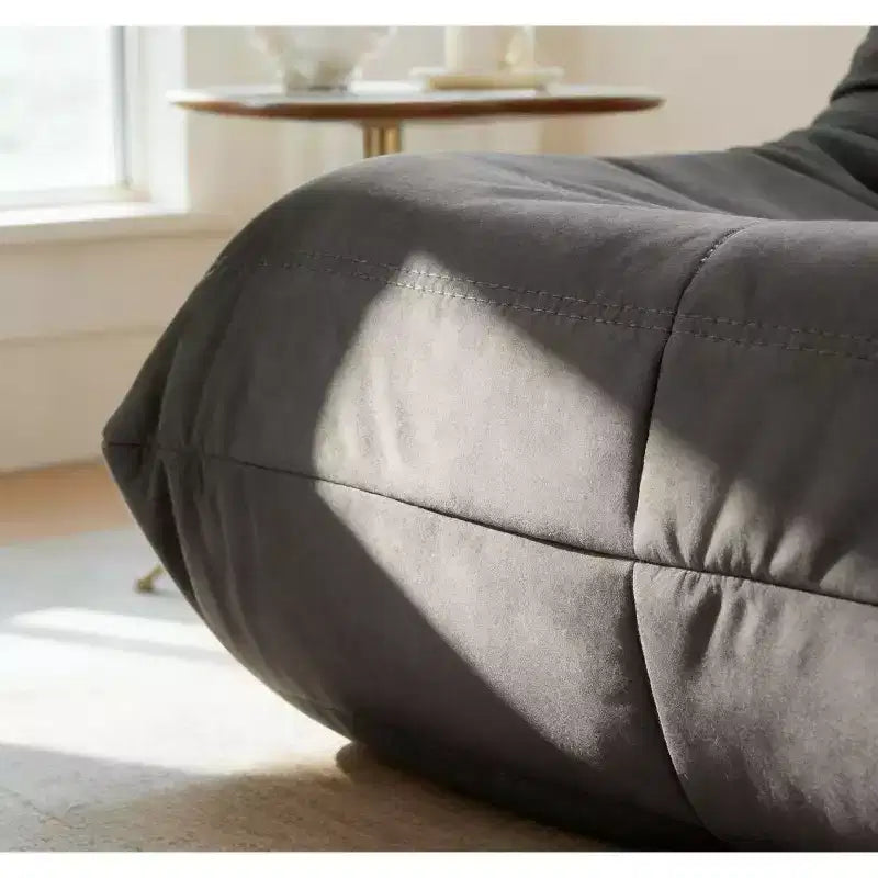 Canapé géant poire pour le sol, canapé paresseux en mousse à mémoire de forme pour adultes, grand pouf en simili cuir sans accoudoirs pour salon, chambre, dortoir, bureau
