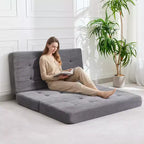 Canapé-lit pliable en mousse à mémoire de forme 39x75 - Matelas capitonné de 6 pouces