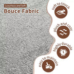Canapé modulaire MAYEERTY incurvé en velours 5 places avec coussins décoratifs