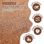 Canapé modulaire MAYEERTY incurvé en velours 5 places avec coussins décoratifs